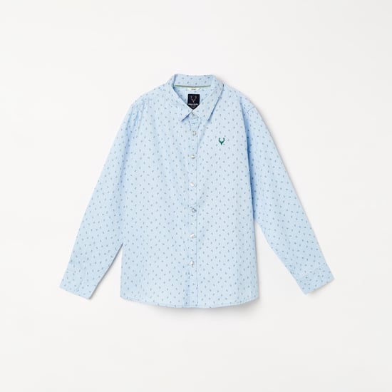 ALLEN SOLLY Boys Printed Full Sleeves Casual Shirt