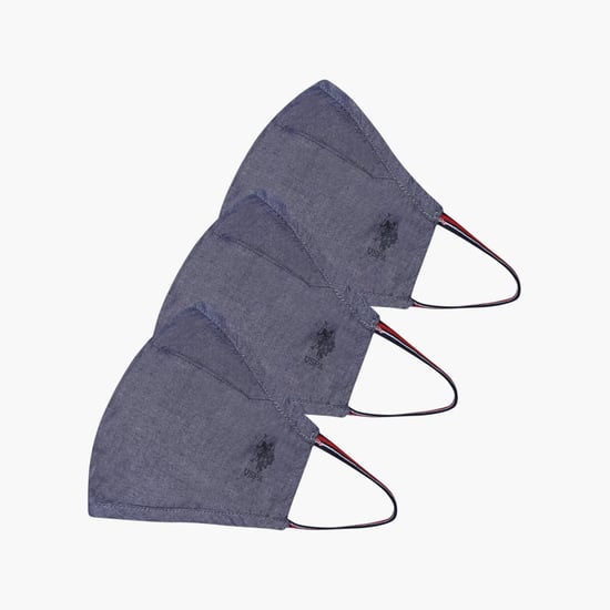 U.S. POLO ASSN. Men Assorted Seamless Masks - Pack of 3 Pcs.