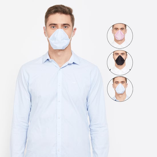 CODE Men Printed 4-Layered Anti-Viral Reusable Masks - Pack of 4 Pcs.