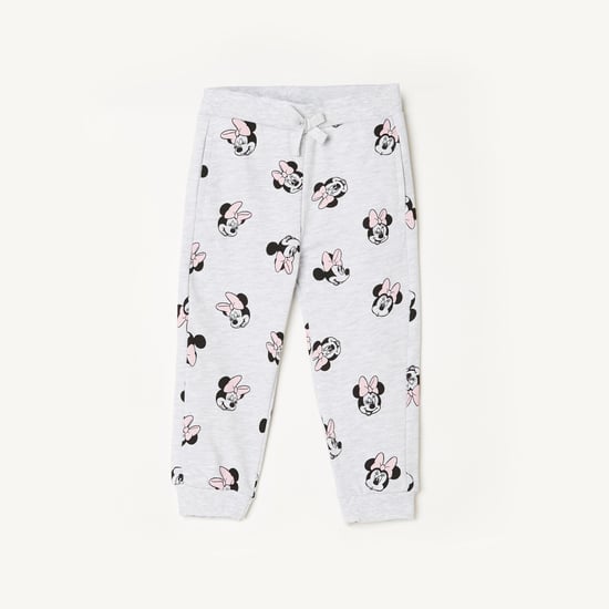 JUNIORS Girls Mickey Mouse Print Elasticated Track Pants