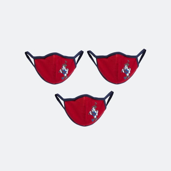 U.S. POLO ASSN. KIDS Boys Printed Anti-Viral Masks - Pack of 3 Pcs.