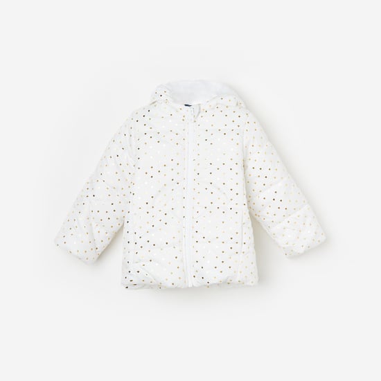 JUNIORS Girls Printed Puffer Jacket