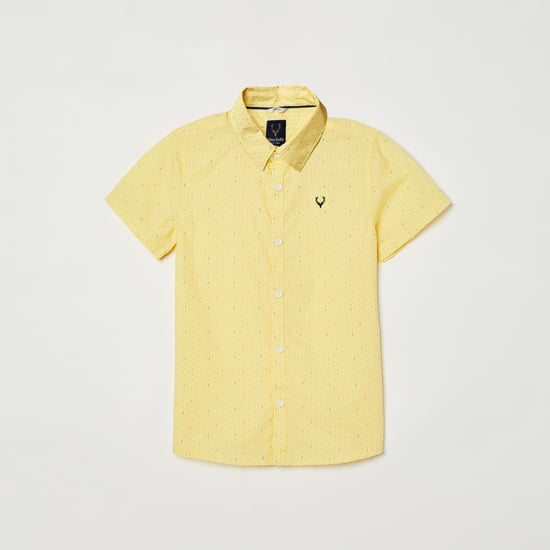 ALLEN SOLLY Boys Printed Half-Sleeves Shirt