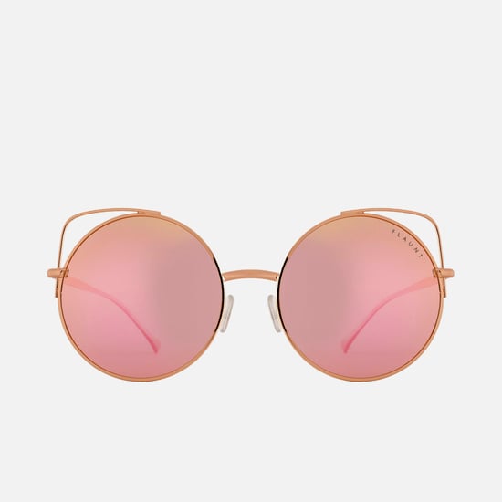 FEMINA FLAUNT Women Mirrored Polarised Round Sunglasses - 9018-C1