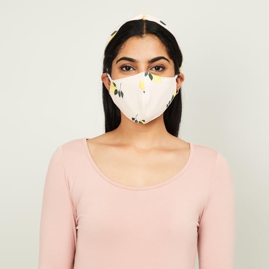 GINGER Women Printed Resuable Mask with Bandana