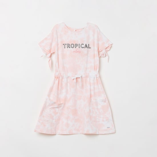 LEE COOPER JUNIORS Girls Tropical Print Fit and Flare Dress