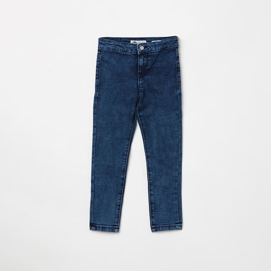 LEE COOPER JUNIORS Girls Solid jeggings with Patch Pockets
