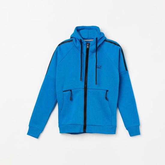 STATUS QUO Boys Solid Hooded Sweatshirt