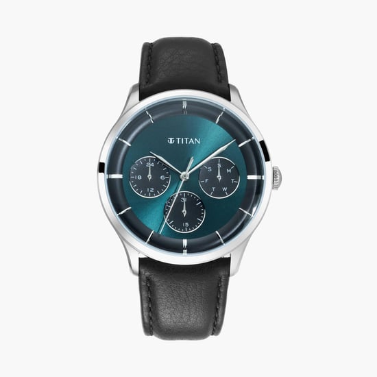TITAN Men Water-Resistant Multifunctional Watch - 90125SL02