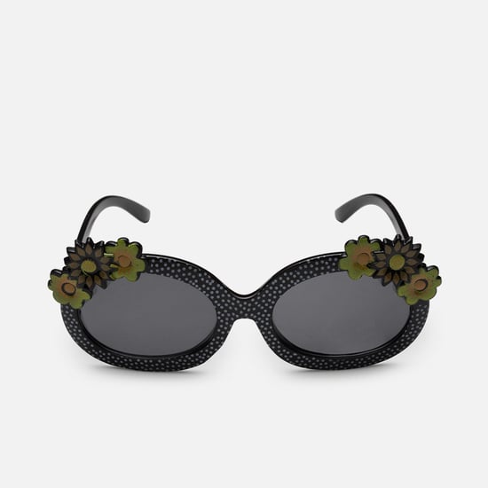 STOLN Girls Floral Embellished Oval Sunglasses- 22814-2-B