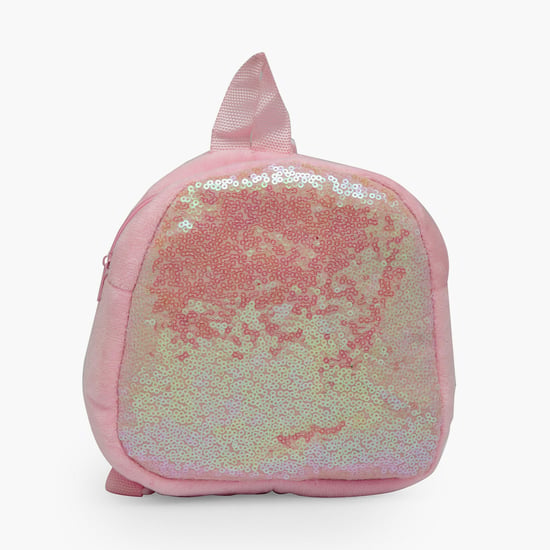STOLN Girls Glitter Zip-Closure Backpack