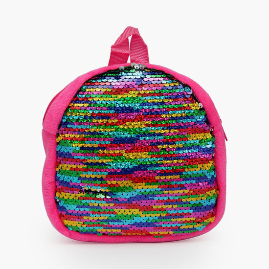 STOLN Girls Sequinned Zip-Closure Backpack