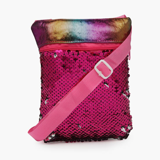 STOLN Girls Sequinned Sling Bag