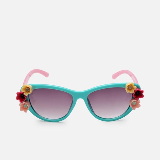 STOLN Girls Floral Applique Sunglasses