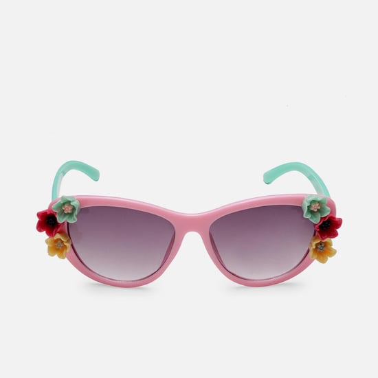 STOLN Girls Floral Applique Sunglasses