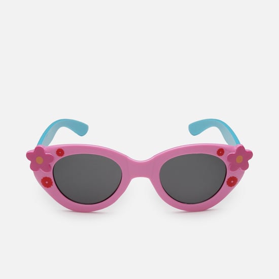 STOLN Girls Floral Pattern Cat-Eye Sunglasses- LM042-A