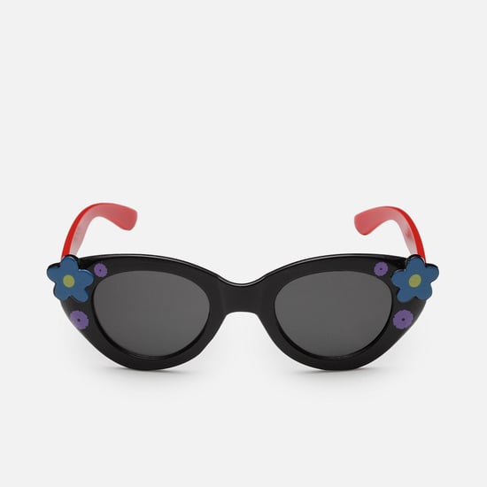 STOLN Girls Floral Pattern Cat-Eye Sunglasses- LM042-B
