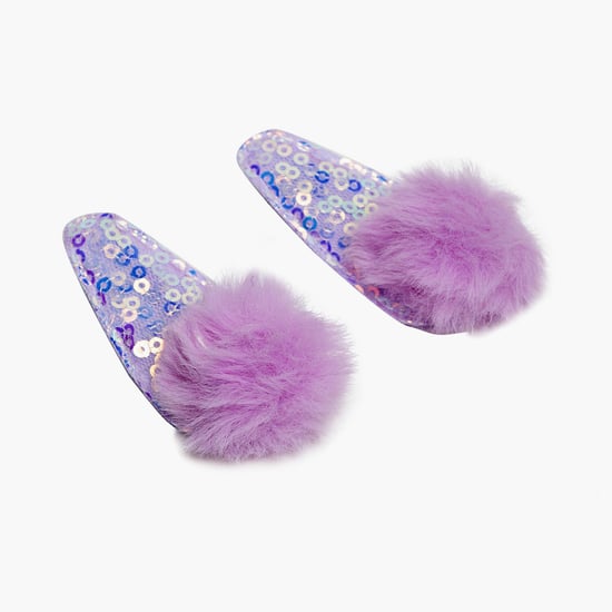 STOLN Girls Sequinned Tic-Tac Clips - Set of 2