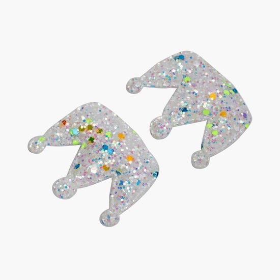 STOLN Girls Sequinned Crown Accent Alligator Clips - Set of 2
