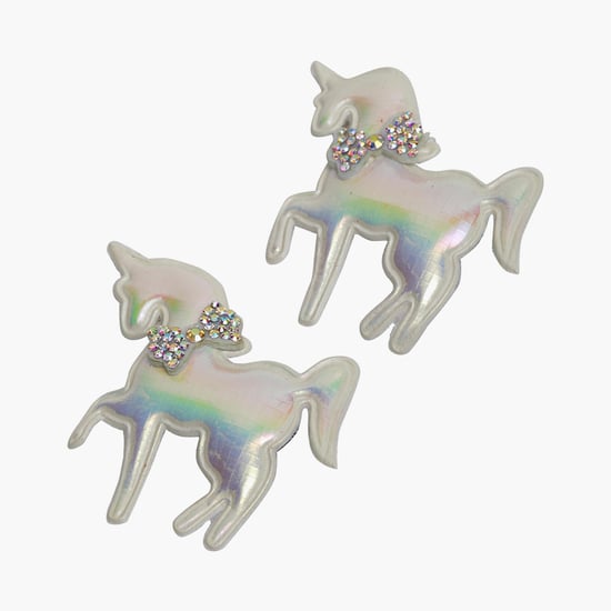 STOLN Girls Horse Embellished Hair Clips- Set of 2