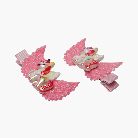 STOLN Girls Unicorn Embellished Hair Clips- Set of 2