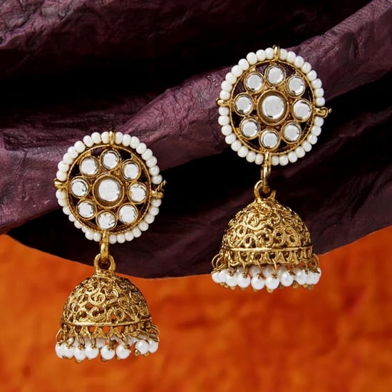 FIDA Embellished Jhumkas