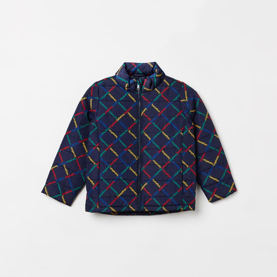 UNITED COLORS OF BENETTON Boys Printed Puffed Full Sleeves Jacket