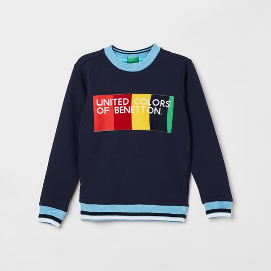 UNITED COLORS OF BENETTON Boys Printed Full Sleeves Sweatshirt