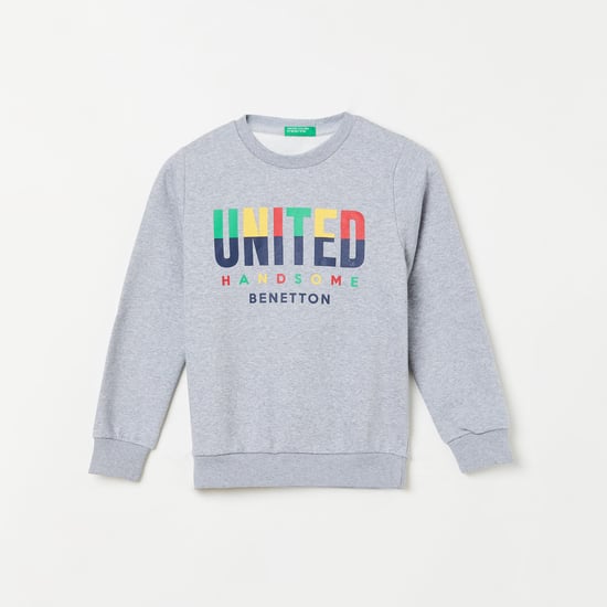UNITED COLORS OF BENETTON Boys Printed Full Sleeves Sweatshirt