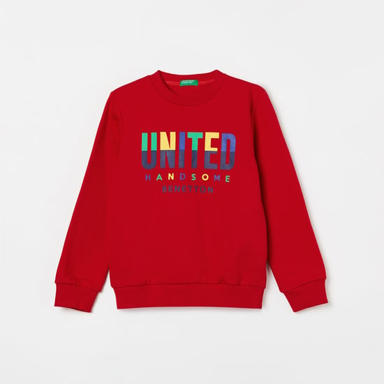 UNITED COLORS OF BENETTON Boys Printed Full Sleeves Sweatshirt