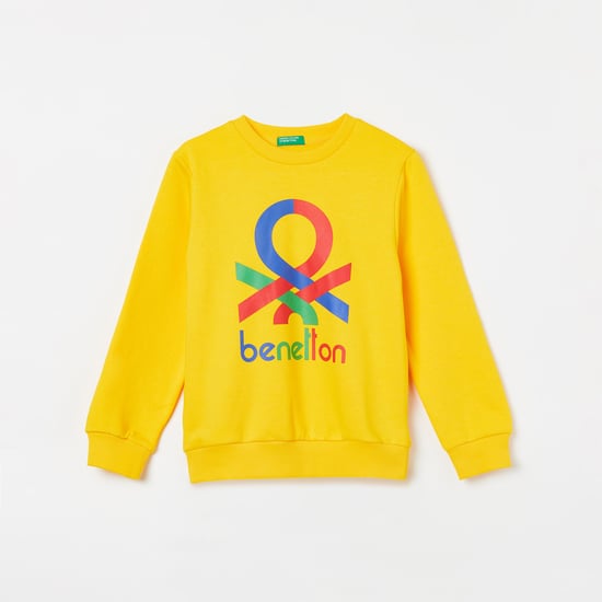 UNITED COLORS OF BENETTON Boys Printed Full Sleeves Sweatshirt