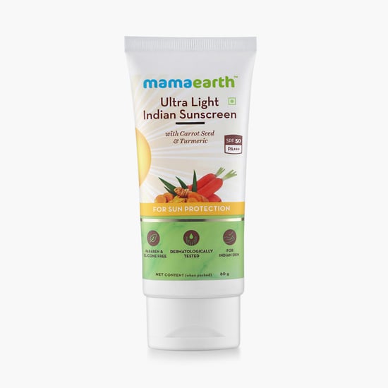 MAMAEARTH Ultra Light Indian Sunscreen SPF50 PA+++  80gm