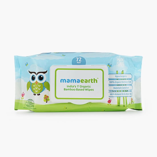 MAMAEARTH India's First Organic Bamboo Based Baby Wipes - Pack of 72