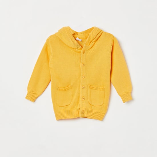 FS MINI KLUB Boys Textured Hooded Sweater