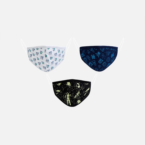 FAME FOREVER KIDS Boys Anti-Bacterial Melt-Blown Masks - Pack of 3