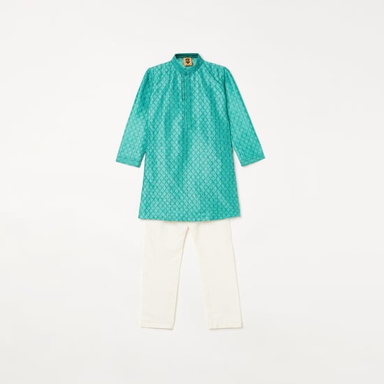 MANYAVAR Boys Printed Kurta with Pyjama