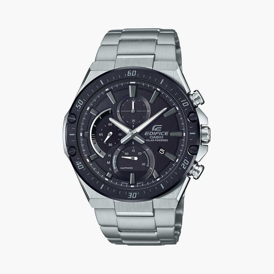 CASIO Edifice Slim Series Men Solar Sapphire Multifunctional Watch EFS S560DB 1AVUDF ED498