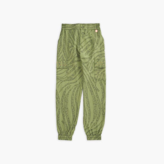 ANGEL & ROCKET Girls Printed Joggers with Flap Pockets