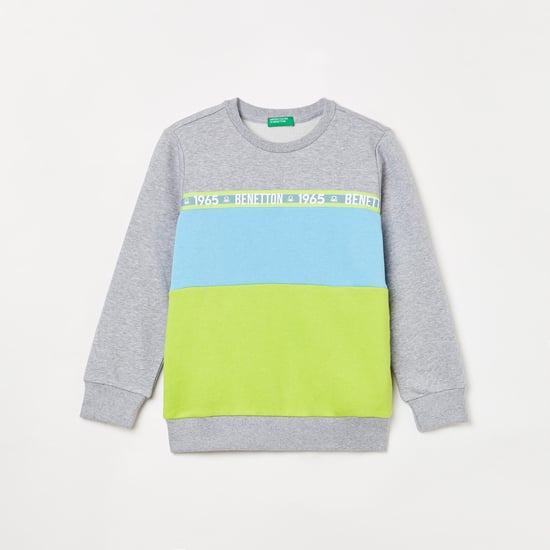 UNITED COLORS OF BENETTON Boys Printed Full Sleeves Sweatshirt