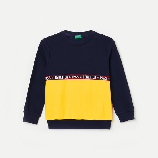 UNITED COLORS OF BENETTON Boys Printed Full Sleeves Sweatshirt