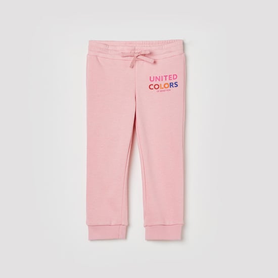 UNITED COLORS OF BENETTON Girls Printed Elasticated Track Pants