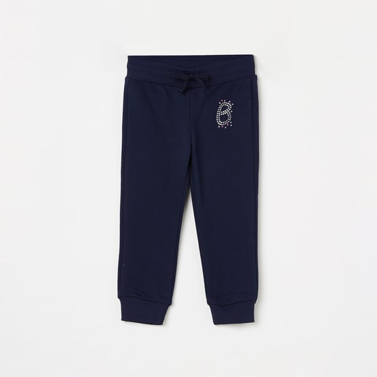 UNITED COLORS OF BENETTON Girls Embellished Drawstring Waist Joggers