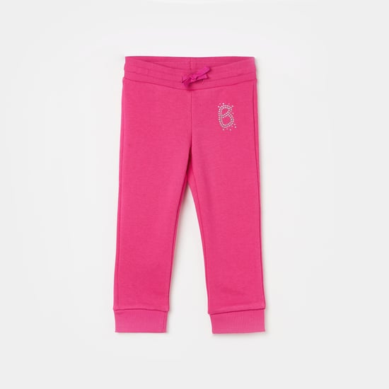 UNITED COLORS OF BENETTON Girls Embellished Drawstring Waist Joggers