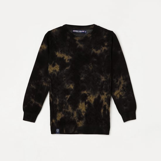 MONTE CARLO Boys Patterned Full Sleeves Sweater