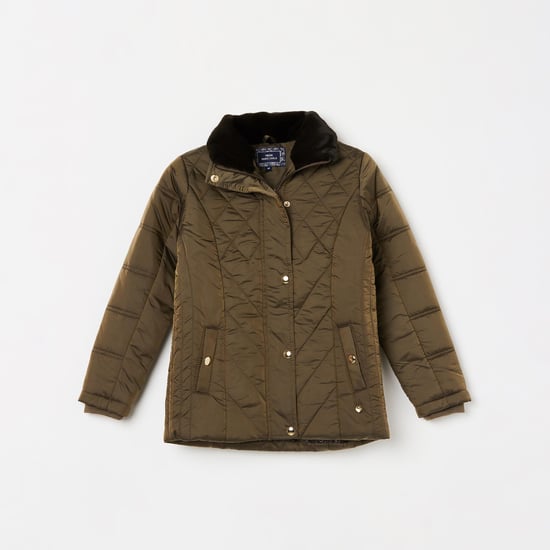 MONTE CARLO Girls Solid Quilted Jacket