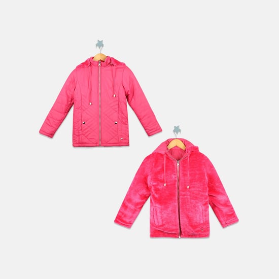 MONTE CARLO Boys Hooded Reversible Jacket- Pack of 2
