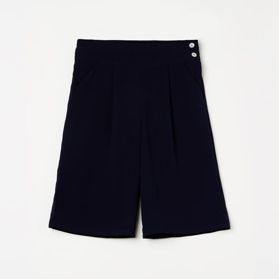 PEPPERMINT Girls Solid Culottes with Elasticated Waist