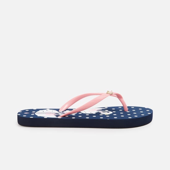 FAME FOREVER Girls Printed V-strap Slippers