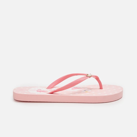 FAME FOREVER Girls Printed V-strap Slippers