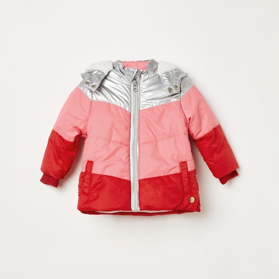 FS MINI CLUB Girls Colourblocked Woven Jacket